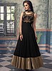 Stunning Black Soft Net Semi-Stitched Salwar Suit- salwar suits for women, Buy salwar suits for women Online, dress materials for women, anarkali suits, Buy anarkali suits,  online Sabse Sasta in India -  for  - 10329/20160616