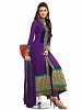 Purple Semi Stitched Georgette Salwar Suit- salwar suits for women, Buy salwar suits for women Online, dress materials for women, anarkali suits, Buy anarkali suits,  online Sabse Sasta in India -  for  - 10338/20160616