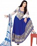 New Beautiful Fancy Blue and White Anarkali suit @ 48% OFF Rs 1422.00 Only FREE Shipping + Extra Discount - Georgette, Buy Georgette Online, salwar suit, dress material, Buy dress material,  online Sabse Sasta in India -  for  - 2512/20150924