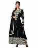 Stunning Black Georgette Semi-Stitched Salwar Suit- salwar suits for women, Buy salwar suits for women Online, dress materials for women, anarkali suits, Buy anarkali suits,  online Sabse Sasta in India -  for  - 10346/20160616