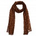 Raschel Printed Brown Scarf @ 56% OFF Rs 217.00 Only FREE Shipping + Extra Discount -  online Sabse Sasta in India - Scarf for Women - 10554/20160629