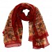 Polyster Printed Red Scarf @ 56% OFF Rs 217.00 Only FREE Shipping + Extra Discount -  online Sabse Sasta in India - Scarf for Women - 10558/20160629