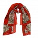 Polyster Printed Red Scarf @ 56% OFF Rs 217.00 Only FREE Shipping + Extra Discount -  online Sabse Sasta in India - Scarf for Women - 10562/20160629