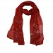 Viscose Embroidered Maroon Scarf @ 56% OFF Rs 217.00 Only FREE Shipping + Extra Discount -  online Sabse Sasta in India - Scarf for Women - 10616/20160629