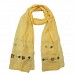 Viscose Embroidered Yellow Scarf @ 56% OFF Rs 217.00 Only FREE Shipping + Extra Discount -  online Sabse Sasta in India - Scarf for Women - 10637/20160629