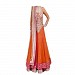 Beautiful Orange Soft Net Semi-Stitched Salwar Suit- salwar suits for women, Buy salwar suits for women Online, dress materials for women, anarkali suits, Buy anarkali suits,  online Sabse Sasta in India -  for  - 10361/20160616
