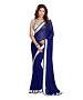 Beautiful Blue Lace Work Faux Georgette Saree @ 51% OFF Rs 618.00 Only FREE Shipping + Extra Discount - Partywear Saree, Buy Partywear Saree Online, Georgette Saree, Deginer Saree, Buy Deginer Saree,  online Sabse Sasta in India - Sarees for Women - 8040/20160328