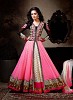 Beautiful Black And Pink Soft Net Semi-Stitched Salwar Suit- salwar suits for women, Buy salwar suits for women Online, dress materials for women, anarkali suits, Buy anarkali suits,  online Sabse Sasta in India -  for  - 10371/20160617
