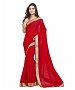 Beautiful Red Embroidery Georgette Saree @ 51% OFF Rs 606.00 Only FREE Shipping + Extra Discount - Partywear Saree, Buy Partywear Saree Online, Georgette Saree, Deginer Saree, Buy Deginer Saree,  online Sabse Sasta in India - Sarees for Women - 8044/20160328