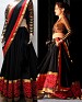 VJ BLACK LEHENGA @ 31% OFF Rs 3152.00 Only FREE Shipping + Extra Discount - Georgette, Buy Georgette Online, Semi-stitched, Lehnga, Buy Lehnga,  online Sabse Sasta in India - Lehengas for Women - 4105/20151012