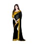 Beautiful Black Lace Work Faux Georgette Saree @ 52% OFF Rs 557.00 Only FREE Shipping + Extra Discount - Partywear Saree, Buy Partywear Saree Online, Georgette Saree, Deginer Saree, Buy Deginer Saree,  online Sabse Sasta in India - Sarees for Women - 8054/20160328