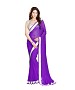Beautiful Purple Embroidery Georgette Saree @ 52% OFF Rs 569.00 Only FREE Shipping + Extra Discount - Partywear Saree, Buy Partywear Saree Online, Georgette Saree, Deginer Saree, Buy Deginer Saree,  online Sabse Sasta in India - Sarees for Women - 8067/20160328