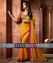 Designer Yellow Georgette Saree With Red Rawsilk Blouse Fabric @ 24% OFF Rs 1947.00 Only FREE Shipping + Extra Discount - saree, Buy saree Online, georgette saree, deasiner  saree, Buy deasiner  saree,  online Sabse Sasta in India - Sarees for Women - 8938/20160429