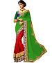 Beautiful Green Embroidery Georgette Saree @ 41% OFF Rs 1422.00 Only FREE Shipping + Extra Discount - Partywear Saree, Buy Partywear Saree Online, Georgette Saree, Deginer Saree, Buy Deginer Saree,  online Sabse Sasta in India - Sarees for Women - 8076/20160328