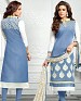 Designer Blue Latest Cotton Salwar Suit Dress Material- S709, Buy S709 Online, Dress Material, Embroidery Work, Buy Embroidery Work,  online Sabse Sasta in India - Palazzo Pants for Women - 4378/20151103