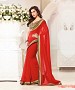 Beautiful Red Embroidery Georgette Saree @ 54% OFF Rs 864.00 Only FREE Shipping + Extra Discount - Partywear Saree, Buy Partywear Saree Online, Georgette Saree, Deginer Saree, Buy Deginer Saree,  online Sabse Sasta in India - Sarees for Women - 8106/20160328