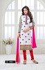 designer White colour salwar suit- dress material, Buy dress material Online, salwar suit, anarkali, Buy anarkali,  online Sabse Sasta in India -  for  - 6131/20160128