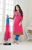 designer pink colour salwar suit- dress material, Buy dress material Online, salwar suit, anarkali, Buy anarkali,  online Sabse Sasta in India -  for  - 6134/20160128