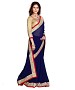 Beautiful Blue Embroidery Georgette Saree @ 48% OFF Rs 741.00 Only FREE Shipping + Extra Discount - Partywear Saree, Buy Partywear Saree Online, Georgette Saree, Deginer Saree, Buy Deginer Saree,  online Sabse Sasta in India - Sarees for Women - 8108/20160328