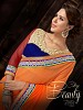 ORANGE GLITTER @ 31% OFF Rs 2781.00 Only FREE Shipping + Extra Discount - Georgette, Buy Georgette Online, Saree, Party Wear Saree, Buy Party Wear Saree,  online Sabse Sasta in India - Sarees for Women - 4085/20151012