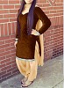 designer brown colour velvet patiyala suit- dress material, Buy dress material Online, salwar suit, anarkali, Buy anarkali,  online Sabse Sasta in India - Salwar Suit for Women - 6118/20160128