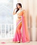 Beautiful Light orange and Pink Embroidery Georgette Saree @ 45% OFF Rs 988.00 Only FREE Shipping + Extra Discount - Partywear Saree, Buy Partywear Saree Online, Georgette Saree, Deginer Saree, Buy Deginer Saree,  online Sabse Sasta in India - Sarees for Women - 8112/20160328