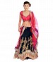 Stylesensus Black Faux Georgette Lehenga @ 46% OFF Rs 3497.00 Only FREE Shipping + Extra Discount - Georgette, Buy Georgette Online, Semi-stitched, Lehnga, Buy Lehnga,  online Sabse Sasta in India - Lehengas for Women - 2475/20150923