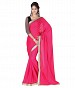 Style Sensus Pink Faux Georgette Saree @ 51% OFF Rs 1456.00 Only FREE Shipping + Extra Discount - Saree, Buy Saree Online, Embroidered, Style Sensus, Buy Style Sensus,  online Sabse Sasta in India - Sarees for Women - 2515/20150924