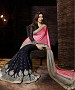 Beautiful Pink and Black Embroidery Georgette and Jecart Saree @ 42% OFF Rs 1297.00 Only FREE Shipping + Extra Discount - Partywear Saree, Buy Partywear Saree Online, Georgette Saree, Deginer Saree, Buy Deginer Saree,  online Sabse Sasta in India - Sarees for Women - 8125/20160328