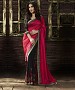 Beautiful Red and Black Embroidery Georgette Saree @ 45% OFF Rs 988.00 Only FREE Shipping + Extra Discount - Partywear Saree, Buy Partywear Saree Online, Georgette Saree, Deginer Saree, Buy Deginer Saree,  online Sabse Sasta in India - Sarees for Women - 8121/20160328
