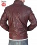 Reddish Brown Leather Jacket @ 65% OFF Rs 6484.00 Only FREE Shipping + Extra Discount -  online Sabse Sasta in India -  for  - 757/20141230