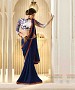 Beautiful Blue Embroidery Georgette  Saree @ 47% OFF Rs 864.00 Only FREE Shipping + Extra Discount - Partywear Saree, Buy Partywear Saree Online, Georgette Saree, Deginer Saree, Buy Deginer Saree,  online Sabse Sasta in India -  for  - 8129/20160328