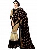 Beautiful Black And Cream Lace Work Georgette Saree- sarees, Buy sarees Online, sarees for women, sarees for women party wear, Buy sarees for women party wear,  online Sabse Sasta in India - Sarees for Women - 10142/20160601
