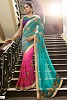 Designer Multicolor Embroidered Georgette Saree- sarees, Buy sarees Online, sarees for women, sarees for women party wear, Buy sarees for women party wear,  online Sabse Sasta in India -  for  - 10829/20160712