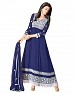 Blue color designer Anarkali suit @ 63% OFF Rs 1029.00 Only FREE Shipping + Extra Discount - Georgette, Buy Georgette Online, Anarkali Suit, Unique Fashion, Buy Unique Fashion,  online Sabse Sasta in India - Semi Stitched Anarkali Style Suits for Women - 2527/20150924
