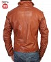 Stylish  Tan Leather Jacket Slim Fit @ 55% OFF Rs 6282.00 Only FREE Shipping + Extra Discount -  online Sabse Sasta in India -  for  - 755/20141230
