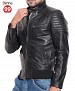 Black Leather Biker Jacket @ 64% OFF Rs 6690.00 Only FREE Shipping + Extra Discount -  online Sabse Sasta in India -  for  - 752/20141230