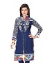 Blue Georgette Embroidered Kurti @ 41% OFF Rs 803.00 Only FREE Shipping + Extra Discount - kurti, Buy kurti Online, designer kurti, kurta & kurtis, Buy kurta & kurtis,  online Sabse Sasta in India -  for  - 11047/20160826