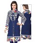Blue Georgette Embroidered Kurti @ 41% OFF Rs 803.00 Only FREE Shipping + Extra Discount - kurti, Buy kurti Online, designer kurti, kurta & kurtis, Buy kurta & kurtis,  online Sabse Sasta in India -  for  - 11047/20160826