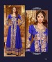 Thankar New Attractive Sangeeta Ghosh Blue Anarkali Suit @ 35% OFF Rs 1112.00 Only FREE Shipping + Extra Discount - Net, Buy Net Online, Semi-stitched, Anarkali suit, Buy Anarkali suit,  online Sabse Sasta in India - Semi Stitched Anarkali Style Suits for Women - 3176/20150925