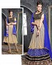 Thankar Latest Ocaasional Royal Blue Indo western style lahenga choli @ 43% OFF Rs 1853.00 Only FREE Shipping + Extra Discount - Georgette, Buy Georgette Online, Semi-stitched, Anarkali suit, Buy Anarkali suit,  online Sabse Sasta in India -  for  - 3219/20150925