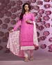 Thankar Latest Designer Heavy Pink and Off White Embroidery Straight Suit @ 31% OFF Rs 1421.00 Only FREE Shipping + Extra Discount - Cotton, Buy Cotton Online, Semi-stitched, Salwar Suit, Buy Salwar Suit,  online Sabse Sasta in India -  for  - 3266/20150925