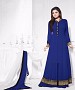 THANKAR ATTRACTIVE LATEST DESIGNER DARK BLUE ANARKALI SUITS @ 57% OFF Rs 1235.00 Only FREE Shipping + Extra Discount - Georgette, Buy Georgette Online, Semi-stitched, Anarkali suit, Buy Anarkali suit,  online Sabse Sasta in India - Semi Stitched Anarkali Style Suits for Women - 3331/20150925