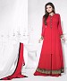 THANKAR ATTRACTIVE LATEST DESIGNER DARK RED ANARKALI SUITS @ 49% OFF Rs 1482.00 Only FREE Shipping + Extra Discount - Georgette, Buy Georgette Online, Semi-stitched, Anarkali suit, Buy Anarkali suit,  online Sabse Sasta in India -  for  - 3333/20150925