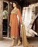 THANKAR LATEST EMBROIDERED DESIGNER CARROT ORANGE STRAIGHT SUITS @ 31% OFF Rs 2409.00 Only FREE Shipping + Extra Discount - Suit, Buy Suit Online, Semi Stitched, Georgette, Buy Georgette,  online Sabse Sasta in India -  for  - 3392/20150925