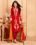 THANKAR NEW DESIGNER RED STRAIGHT SUIT @ 31% OFF Rs 1853.00 Only FREE Shipping + Extra Discount - Suit, Buy Suit Online, Santoon, Georgette, Buy Georgette,  online Sabse Sasta in India -  for  - 3431/20150925