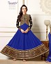 Karishma Blue anarkali suit @ 47% OFF Rs 1322.00 Only FREE Shipping + Extra Discount - Georgette, Buy Georgette Online, Anarkali Suit, Unique Fashion, Buy Unique Fashion,  online Sabse Sasta in India - Semi Stitched Anarkali Style Suits for Women - 2538/20150924