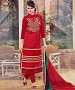 THANKAR NEW DESIGNER RED STRAIGHT SUIT @ 43% OFF Rs 1173.00 Only FREE Shipping + Extra Discount - Santoon, Buy Santoon Online, Anarkali Suits, Embroidery, Buy Embroidery,  online Sabse Sasta in India -  for  - 3513/20150925