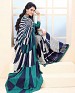 Thankar Sky Blue Crepe Printed Saree @ 31% OFF Rs 988.00 Only FREE Shipping + Extra Discount - Saree, Buy Saree Online, Printed, Crepe, Buy Crepe,  online Sabse Sasta in India - Sarees for Women - 3581/20150925