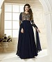 THANKAR LATEST DESIGNER NAVY BLUE LONG SLEEVE ANARKALI SUIT @ 31% OFF Rs 1730.00 Only FREE Shipping + Extra Discount - GEORGETTE, Buy GEORGETTE Online, ANARKALI SUIT, SEMI STITCHED, Buy SEMI STITCHED,  online Sabse Sasta in India - Salwar Suit for Women - 5360/20151209